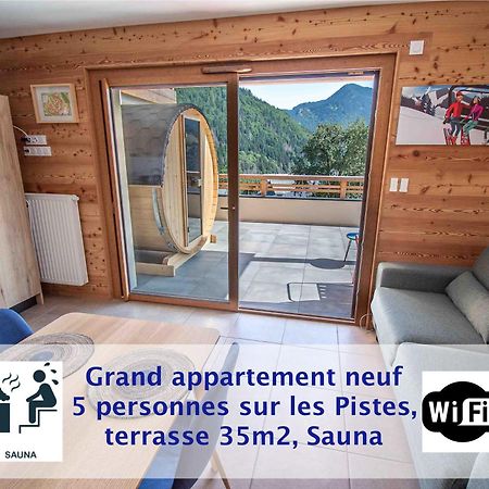 Dans Residence Neuve Le Snow Roc Sur Les Pistes, Grand Studio Cosy 5 Pers Avec Terrasse Panoramique, Sauna, Wifi Saint-Jean-dʼAulps 외부 사진