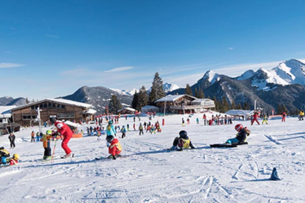 Dans Residence Neuve Le Snow Roc Sur Les Pistes, Grand Studio Cosy 5 Pers Avec Terrasse Panoramique, Sauna, Wifi Saint-Jean-dʼAulps 외부 사진