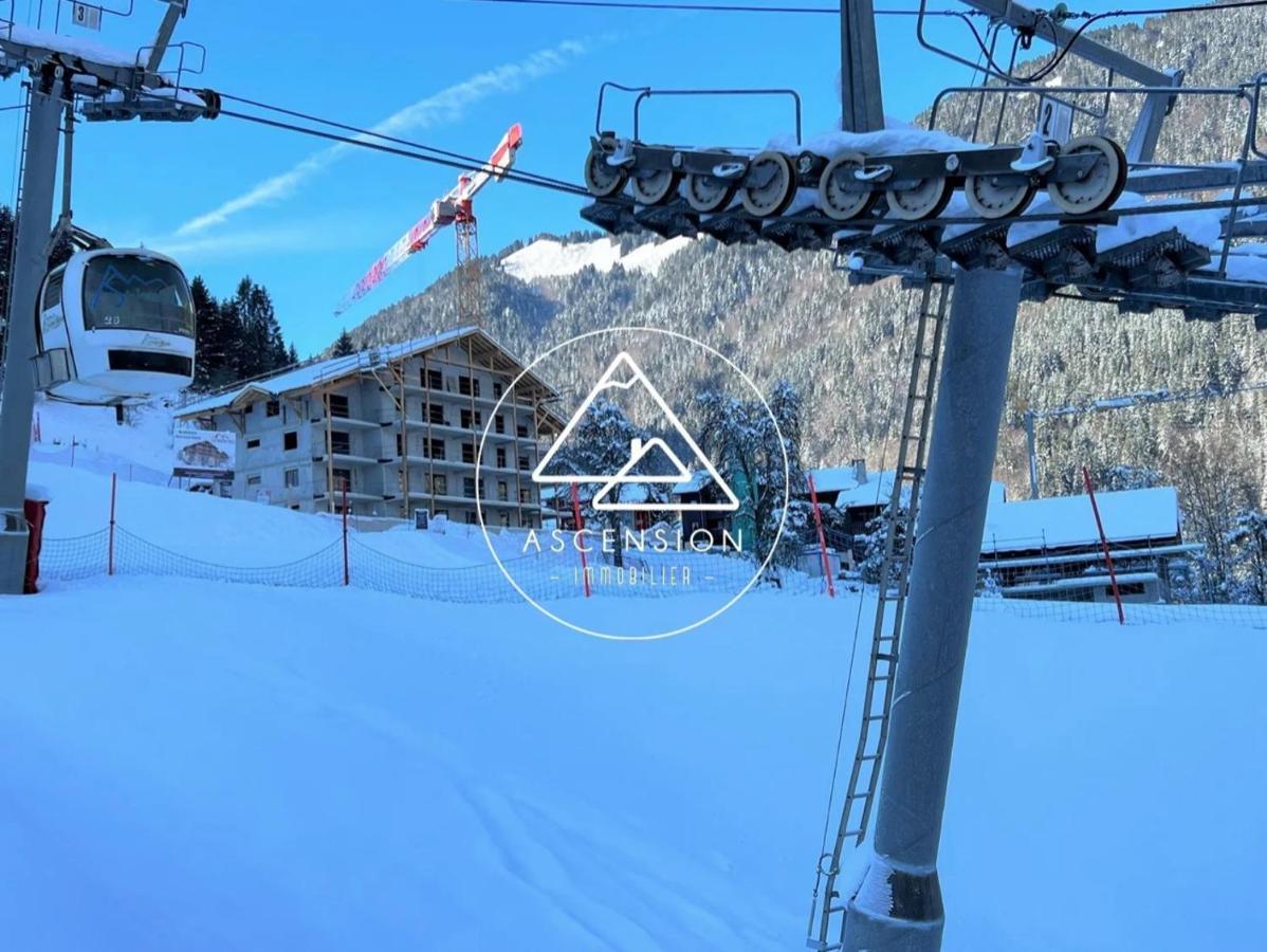Dans Residence Neuve Le Snow Roc Sur Les Pistes, Grand Studio Cosy 5 Pers Avec Terrasse Panoramique, Sauna, Wifi Saint-Jean-dʼAulps 외부 사진