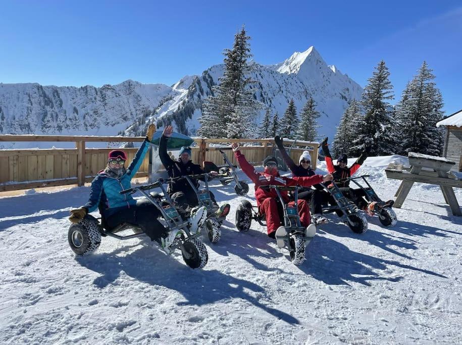 Dans Residence Neuve Le Snow Roc Sur Les Pistes, Grand Studio Cosy 5 Pers Avec Terrasse Panoramique, Sauna, Wifi Saint-Jean-dʼAulps 외부 사진