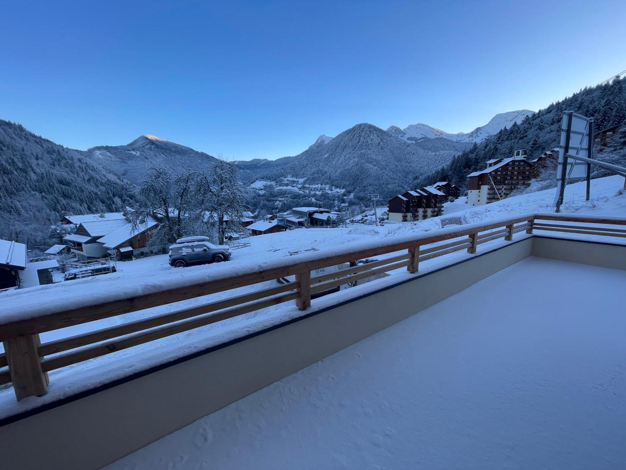 Dans Residence Neuve Le Snow Roc Sur Les Pistes, Grand Studio Cosy 5 Pers Avec Terrasse Panoramique, Sauna, Wifi Saint-Jean-dʼAulps 외부 사진