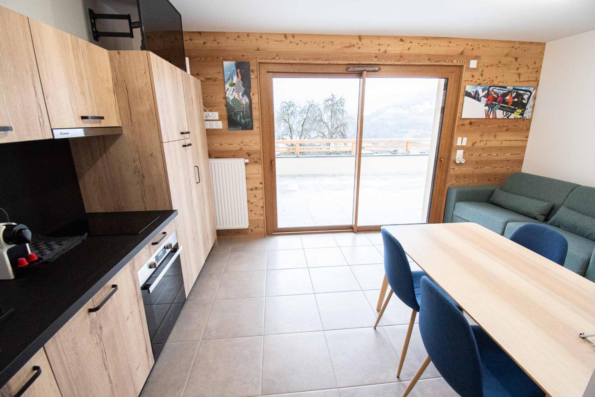 Dans Residence Neuve Le Snow Roc Sur Les Pistes, Grand Studio Cosy 5 Pers Avec Terrasse Panoramique, Sauna, Wifi Saint-Jean-dʼAulps 외부 사진