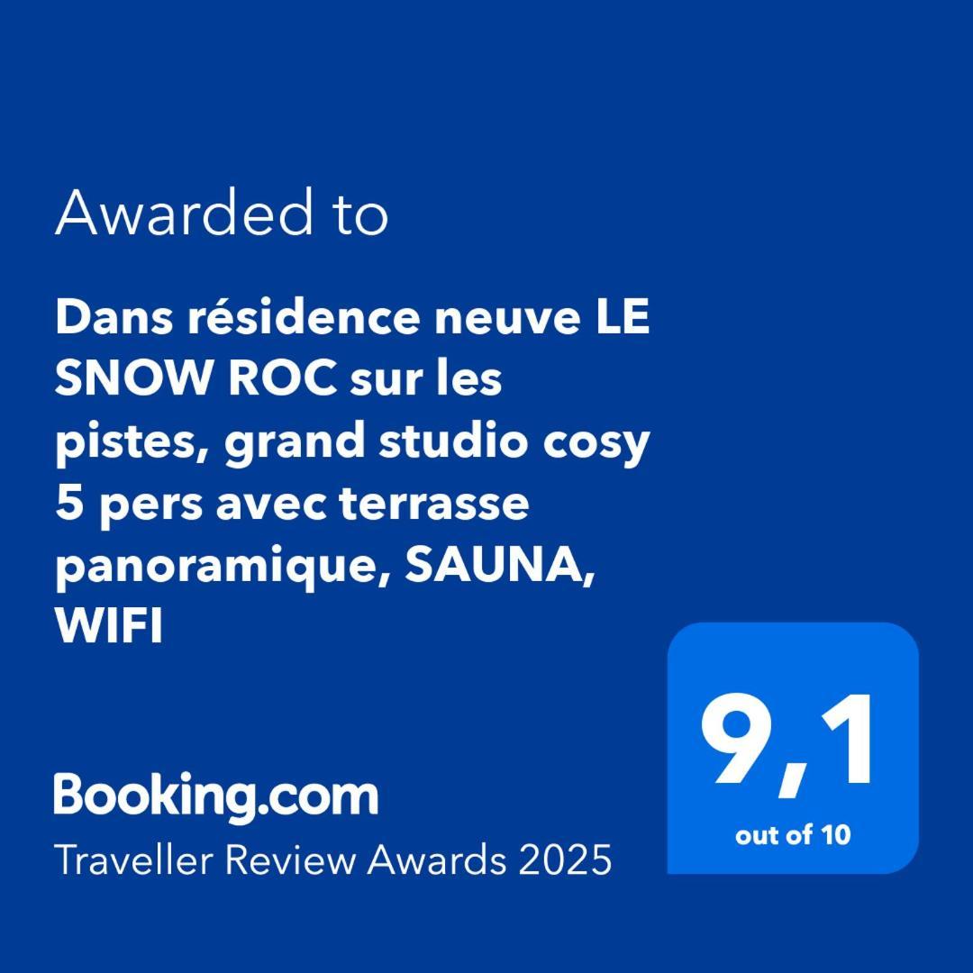 Dans Residence Neuve Le Snow Roc Sur Les Pistes, Grand Studio Cosy 5 Pers Avec Terrasse Panoramique, Sauna, Wifi Saint-Jean-dʼAulps 외부 사진